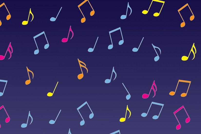 full size music notes background 1920x1200 for tablet