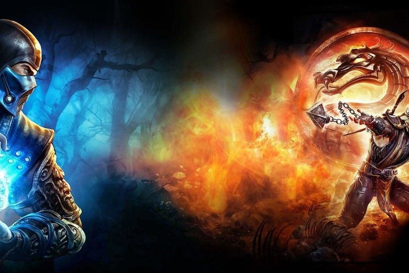 Sub-Zero vs Scorpion in Mortal Kombat X wallpaper