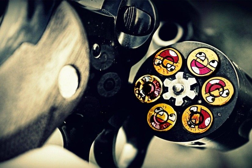 Awesome face bullets HD wallpaper