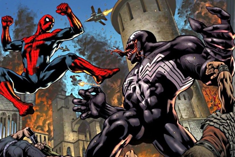 Spiderman Vs Venom Wallpaper | Cartoon Inside
