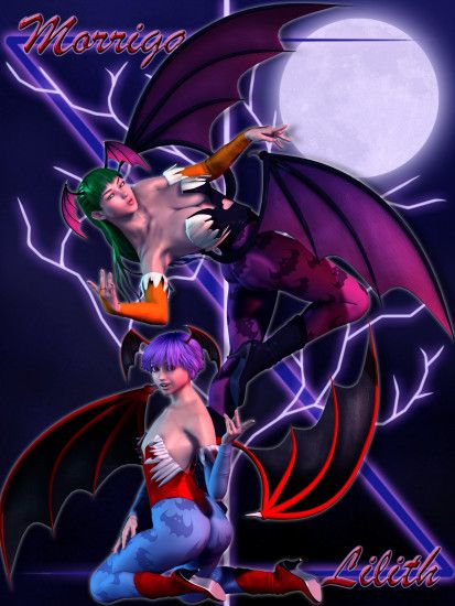 Lilith and Morrigan by Armoun