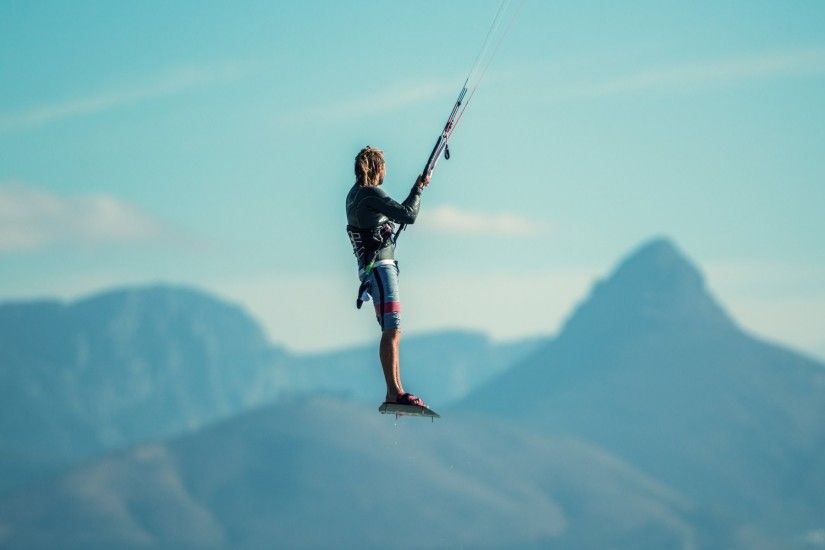 kitesurfing kitesurfing athlete jump