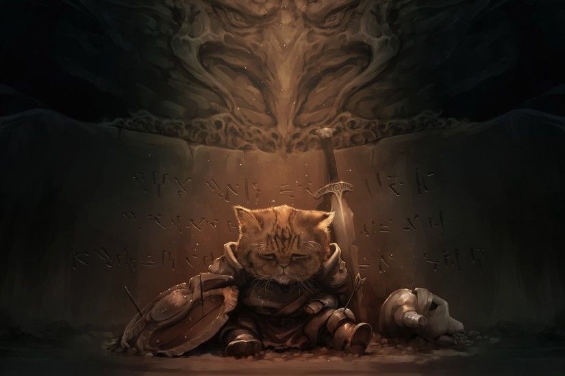 cat, The Elder Scrolls V: Skyrim, Lirik Wallpapers HD / Desktop