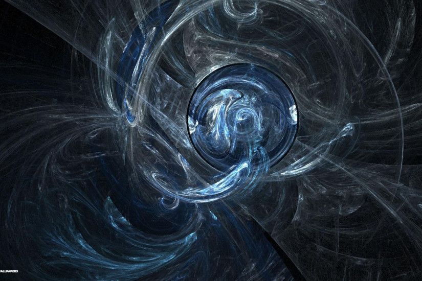 digital art blue fractal wallpaper