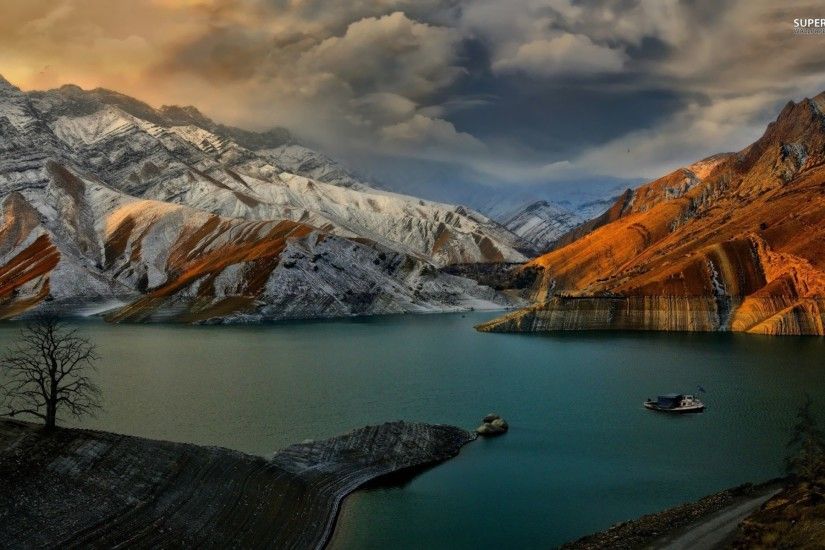 Amir Kabir Dam Iran wallpapers and stock photos
