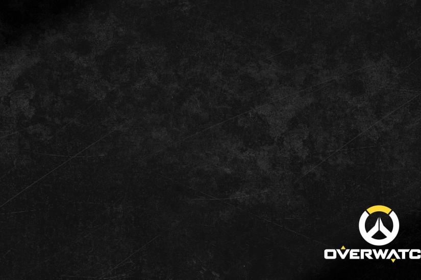Overwatch Logo Black Design Full HD 1920x1080 wallpaper