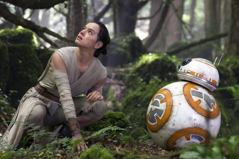 Rey, BB 8, Movies, Star Wars: The Force Awakens Wallpaper HD