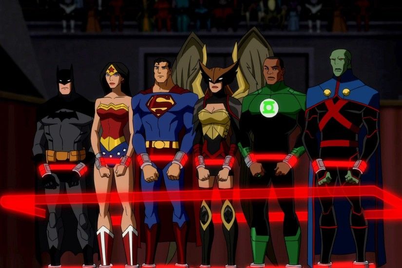 TV Show - Young Justice Martian Manhunter Green Lantern Hawkgirl Superman  TV Show Wonder Woman Batman