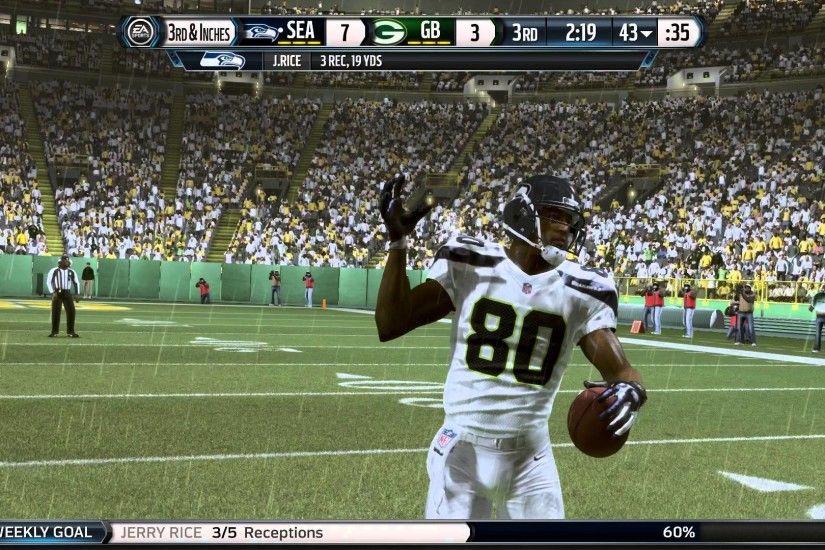 Madden 16 Jerry Rice Seahawks Career Mode Ep 3 vs Packers