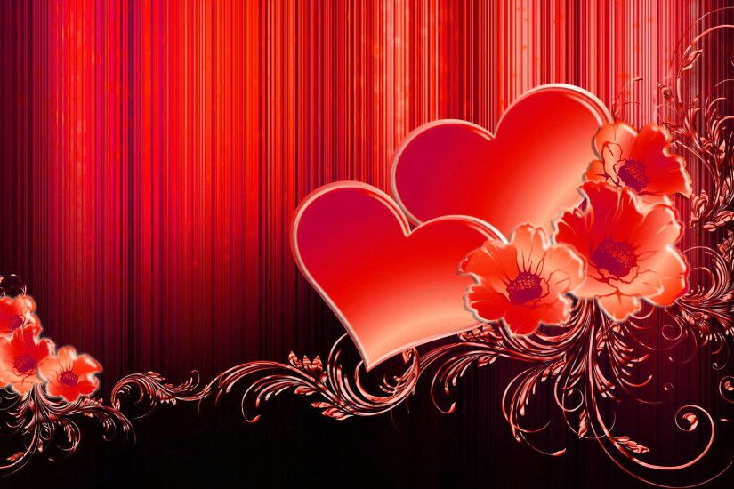 Valentine Hearts Desktop Background wallpapers HD free - 510807