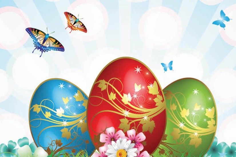 Beautiful animated Easter HD widescreen wallpaper