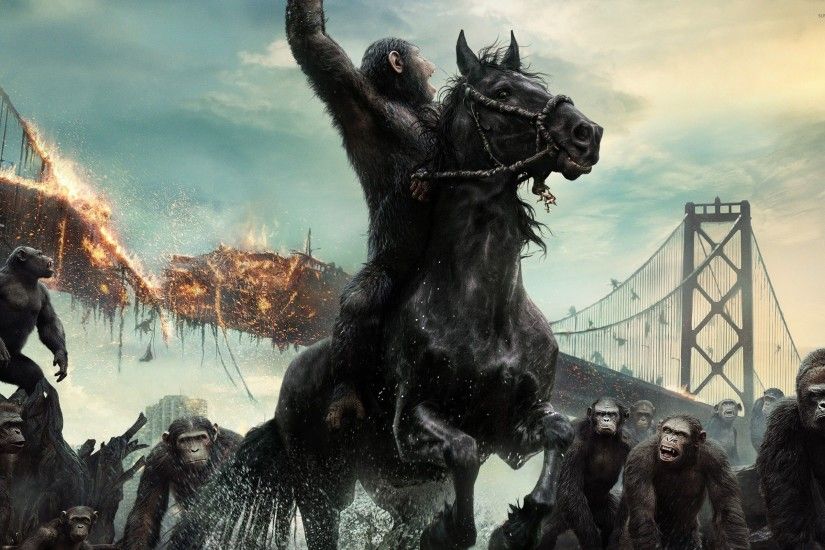 Caesar in Dawn of the Planet of the Apes wallpaper