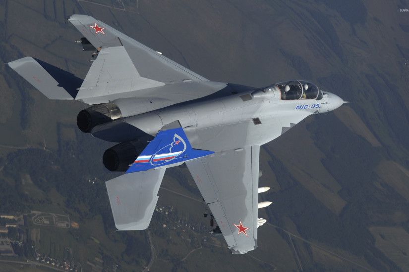 Top view of a Mikoyan MiG-35 wallpaper