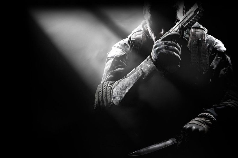 Black Background Call Of Duty Ops 2 Games Guns Men PC Pc Video
