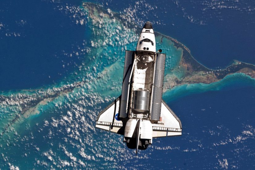 Atlantis Space Shuttle Orbit HD Wallpapers