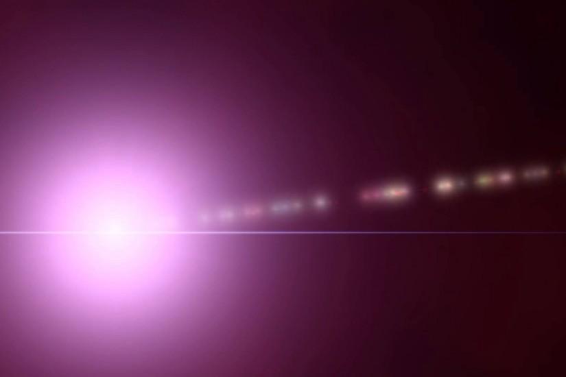 Lens Flare ANIMATION FREE FOOTAGE HD Pink Black Background