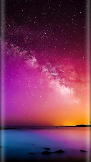Colorful Night Starry Night Wallpaper