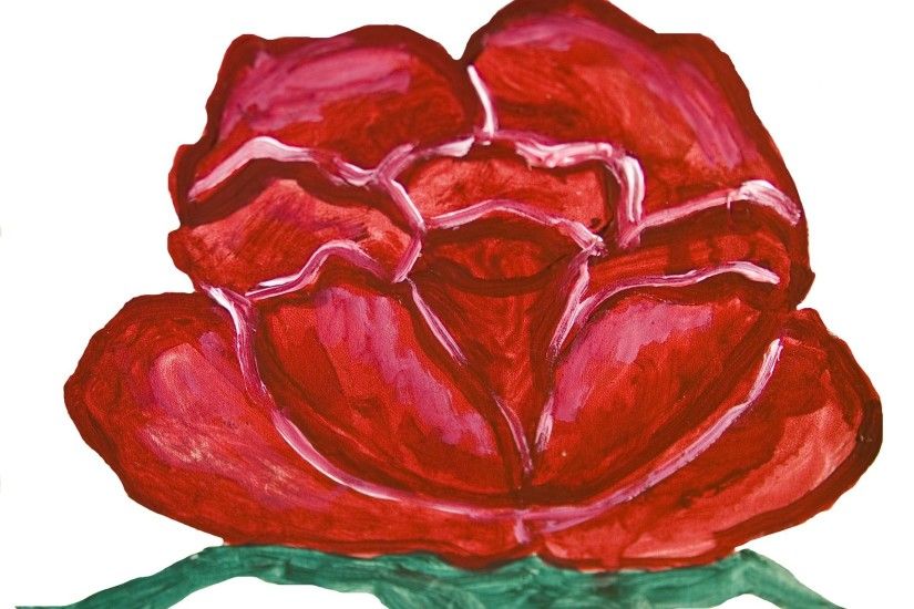 Red rose Painting by Irina Afonskaya