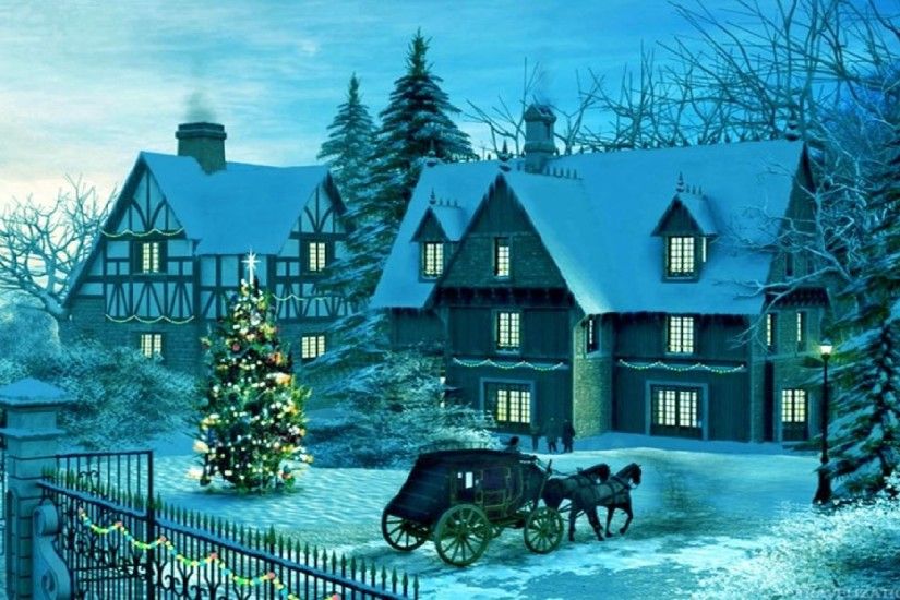 ... 1920Ã1080 and 2560Ã1920. Beautiful Winter Christmas Carriage Wallpapers.  Beautiful Winter Christmas Carriage Wallpapers
