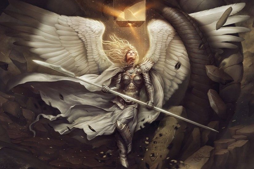Angel Warrior Wing free iPhone or Android Full HD wallpaper.