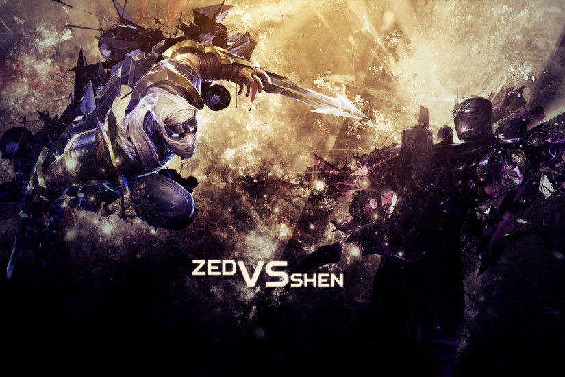 Zed vs Shen wallpaper