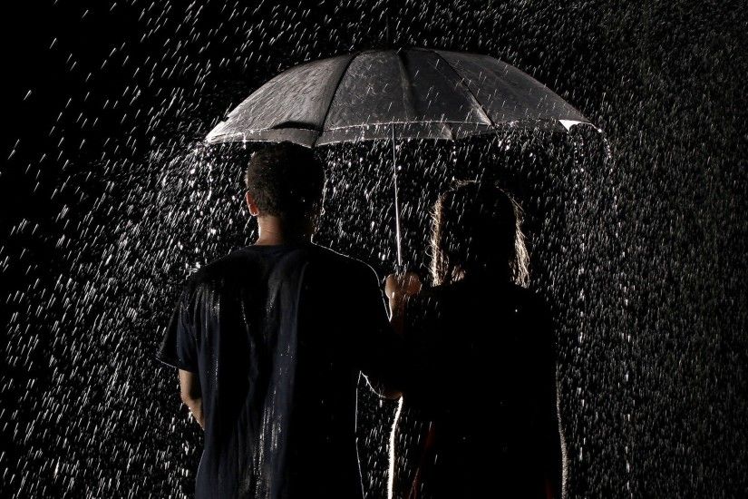 Rain Love Couple Images (3) ...
