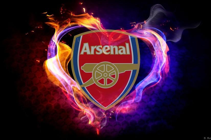 Arsenal wallpaper with flames