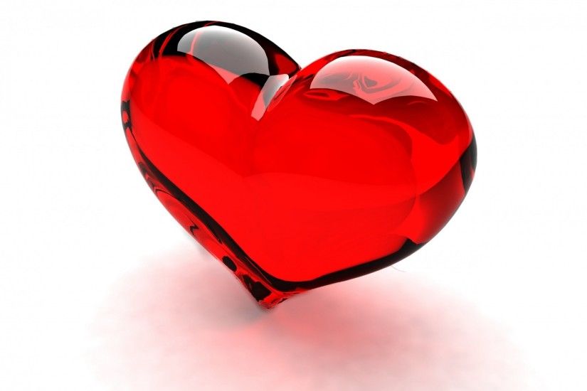 Red-mirror-diamond-heart-wallaper