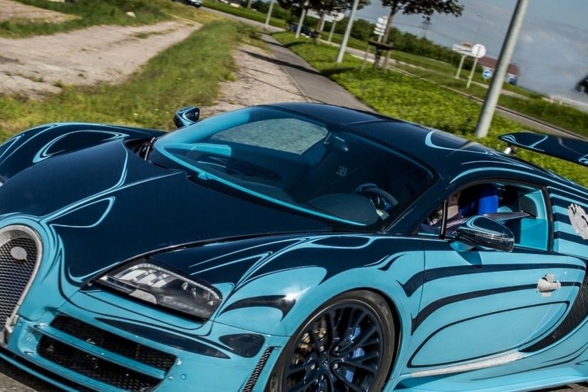 3840x1200 Wallpaper bugatti, veyron, super, sport, saphir bleu, supercar
