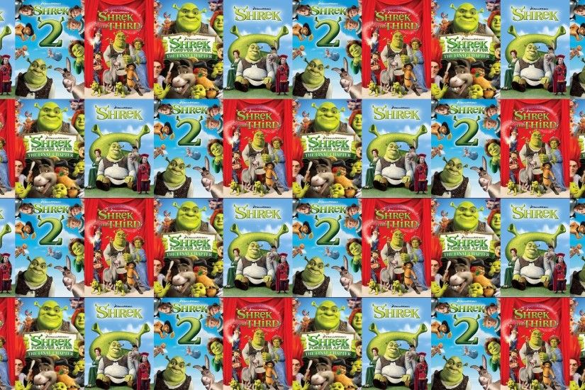 Shrek Shrek 2 Shrek Third Shrek Forever After Wallpaper Â« Tiled Desktop  Wallpaper