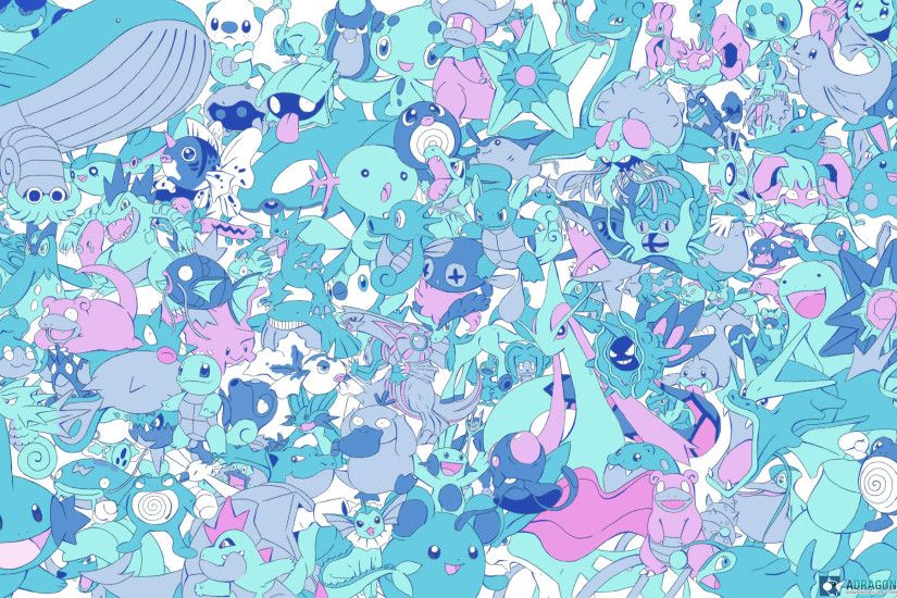 (Day I've always had a fascination with aquatic life so my fave pokemon  based on a favorite animal goes to water type pokemon! {All water pokemon  wallpaper ...