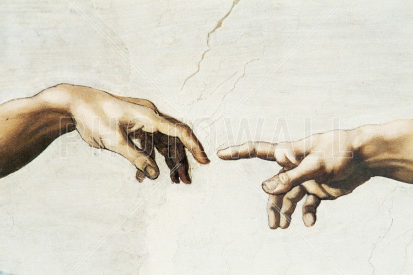 Michelangelo Buonarroti - Creation of Adam - Wall Mural & Photo Wallpaper -  Photowall