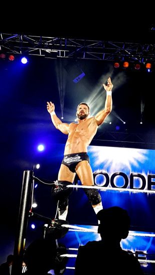 Got this GLORIOUS photo of Bobby Roode tonight at Dublin's house show.  Figured some of you might like it for a phone wallpaper!