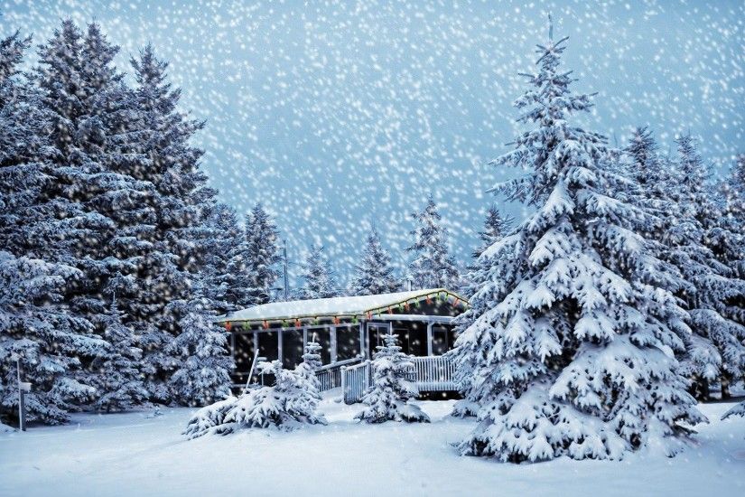 Christmas Snow Scenes | Wallpapers Web