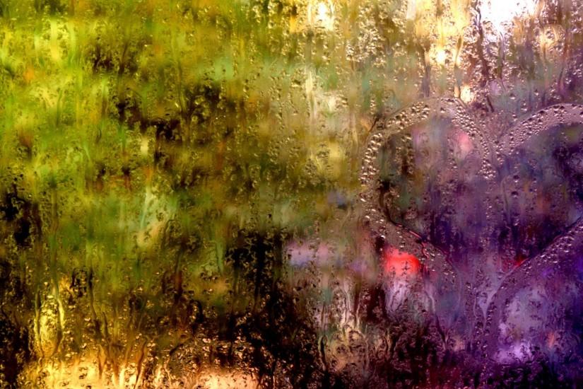 Preview wallpaper rain, glass, window, lights, streams, drops, water  1920x1080