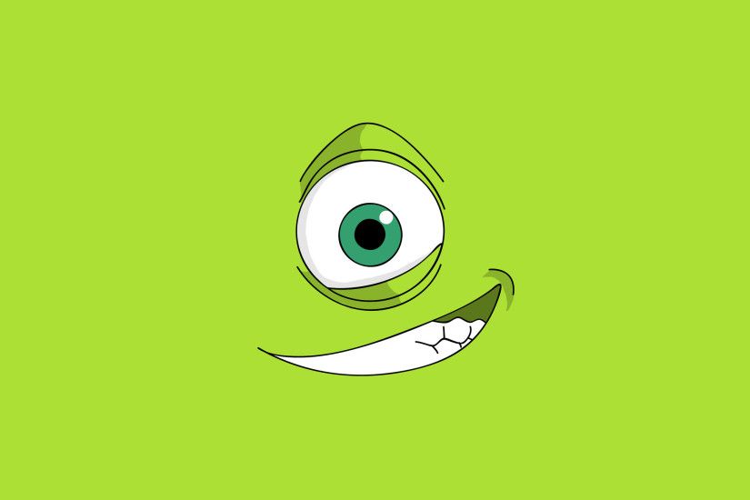 Green Background And Big Eye Wallpaper For Android Wallpaper