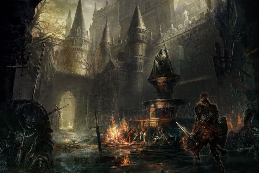 Dark Souls III, Dark Souls, Gothic, Midevil, Dark, Video Games, Knights,  Fire, Fighting, Sword, Landscape, Castle Wallpapers HD / Desktop and Mobile  ...