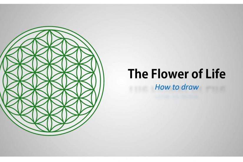 How to draw the Flower of Life - Sacred Geometry - step by step tutorial  (english)