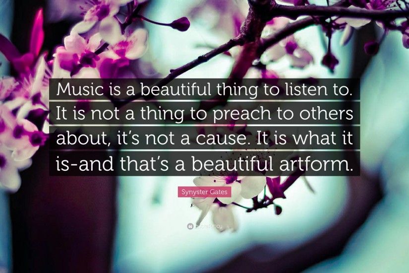 Synyster Gates Quote: “Music is a beautiful thing to listen to. It is