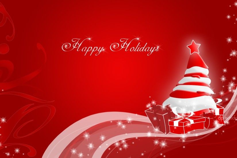 Happy Holidays Red WallPaper HD - http://imashon.com/w/