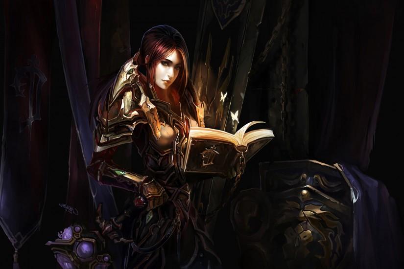 fantasy Art, Women, Warcraft, Paladin Wallpaper HD