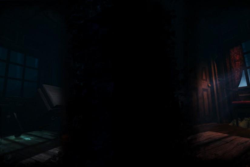 File:Among the Sleep Background Forested House Background.jpg