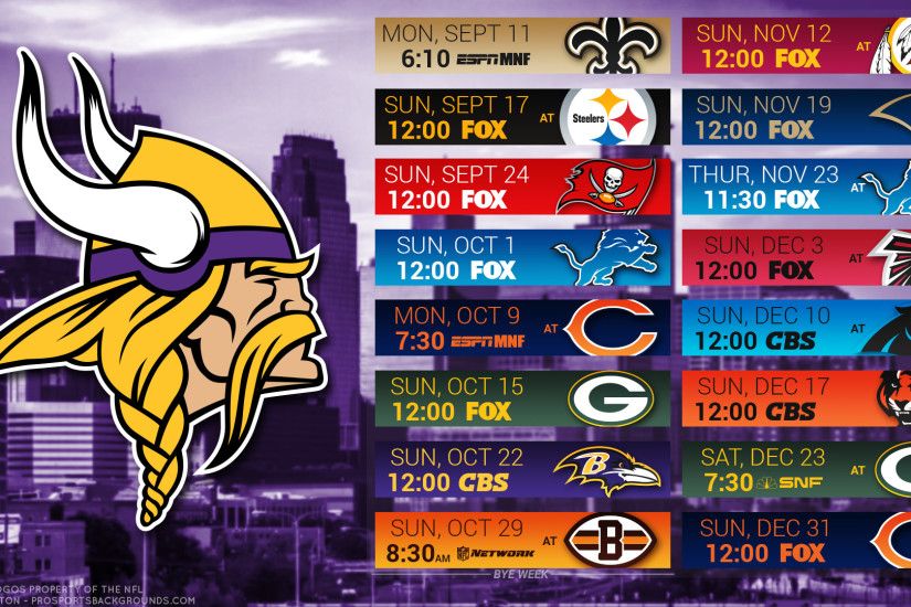 Minnesota Vikings 2017 schedule city football logo wallpaper free pc desktop  computer ...