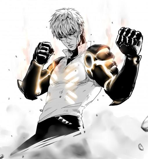 One Punch Man Genos (One Punch Man) Fight Stance Cyborg wallpaper