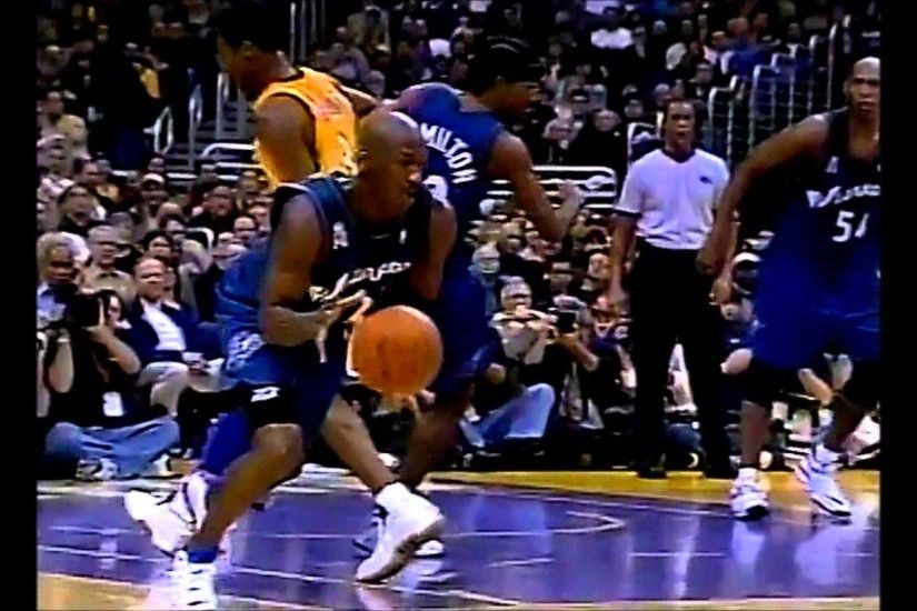 Lakers vs Wizards - Michael Jordan 22pts 6ats 5rebs vs Kobe Bryant 23pts  11rebs 15ats (2002.02.12) - YouTube