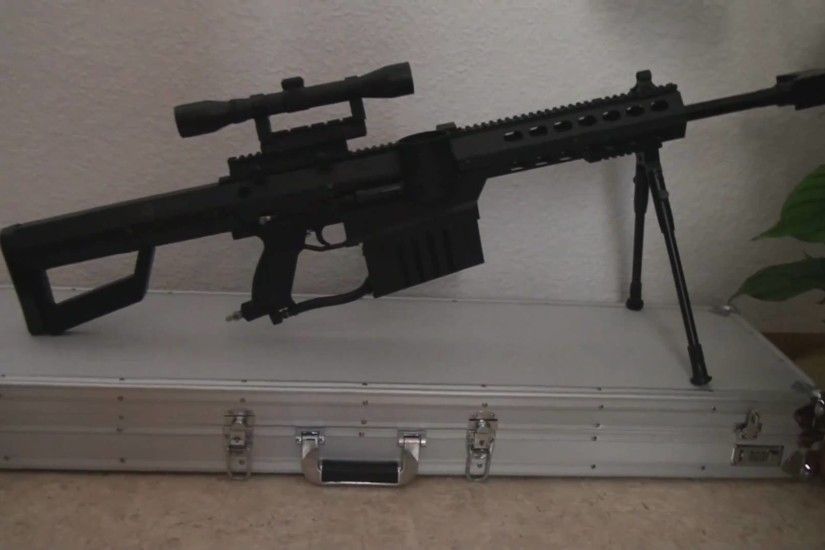 Tippmann X7 .50 BMG M107 G82 M82 Paintball Sniper Rifle 1080p - YouTube