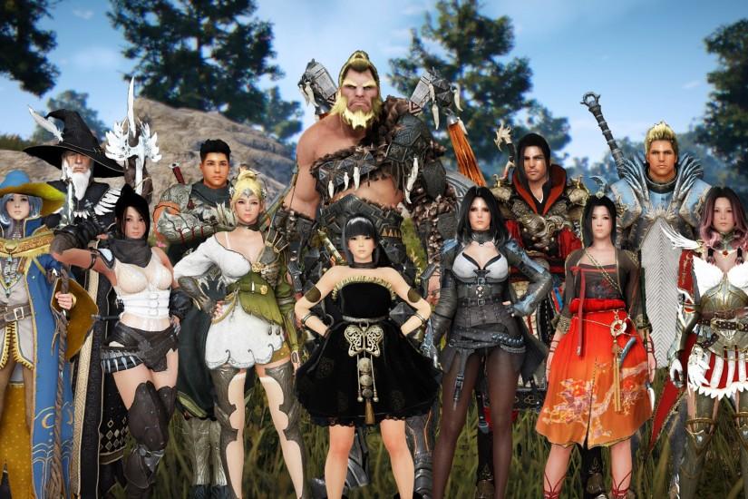 ... Black Desert characters all jammed in one picture by YZX-jogja