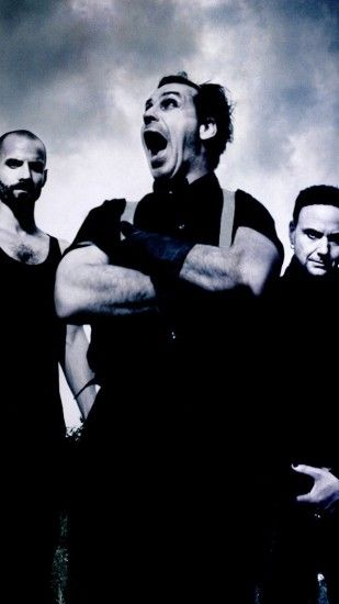 Preview wallpaper rammstein, scream, sky, clouds, image 1440x2560