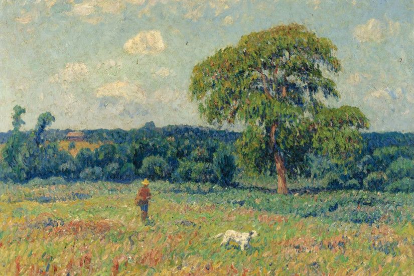 Landscape Oil Painting Impressionist Desktop Wallpaper