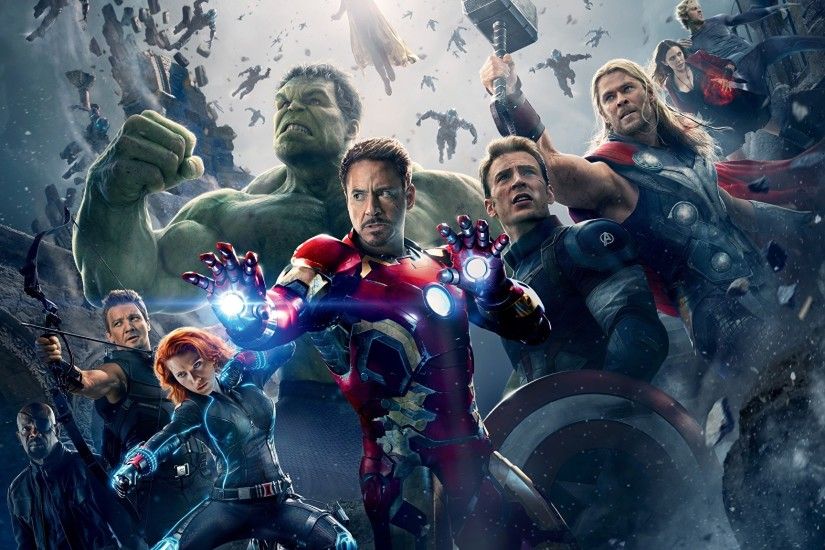 Picture Avengers: Age of Ultron Chris Evans Chris Hemsworth Robert Downey Jr  Scarlett Johansson Hulk